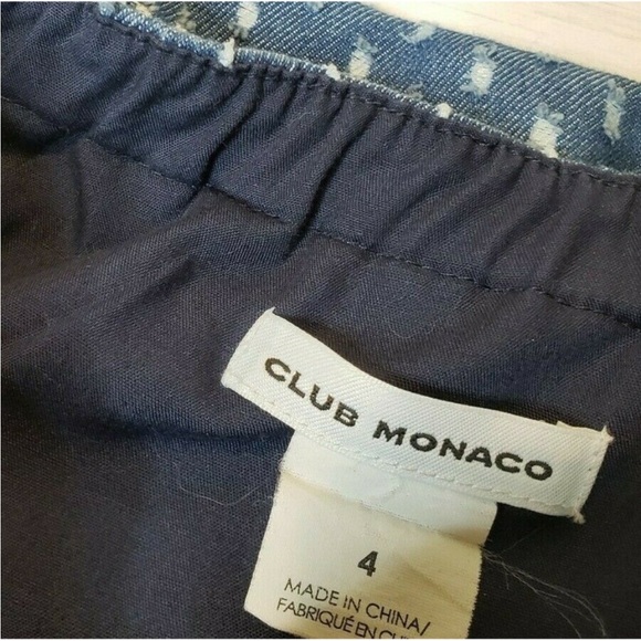 Club Monaco chambray romper size 4 - Picture 4 of 5